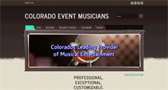 Desktop Screenshot of coloradoeventmusicians.com